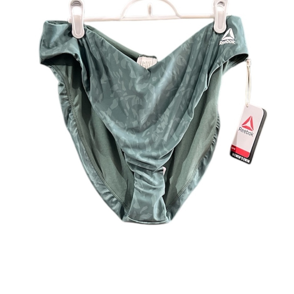 Reebok High-Waist Green Bikini Bottoms - Size XXL